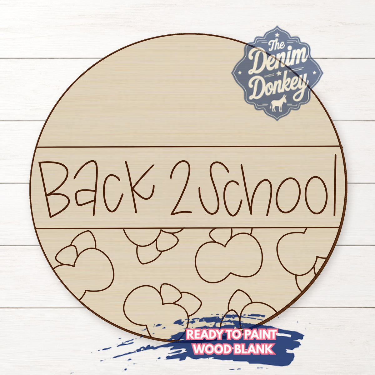 Back To School Wood Blank