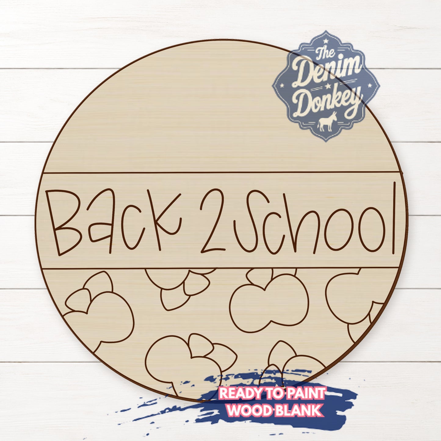Back To School Wood Blank