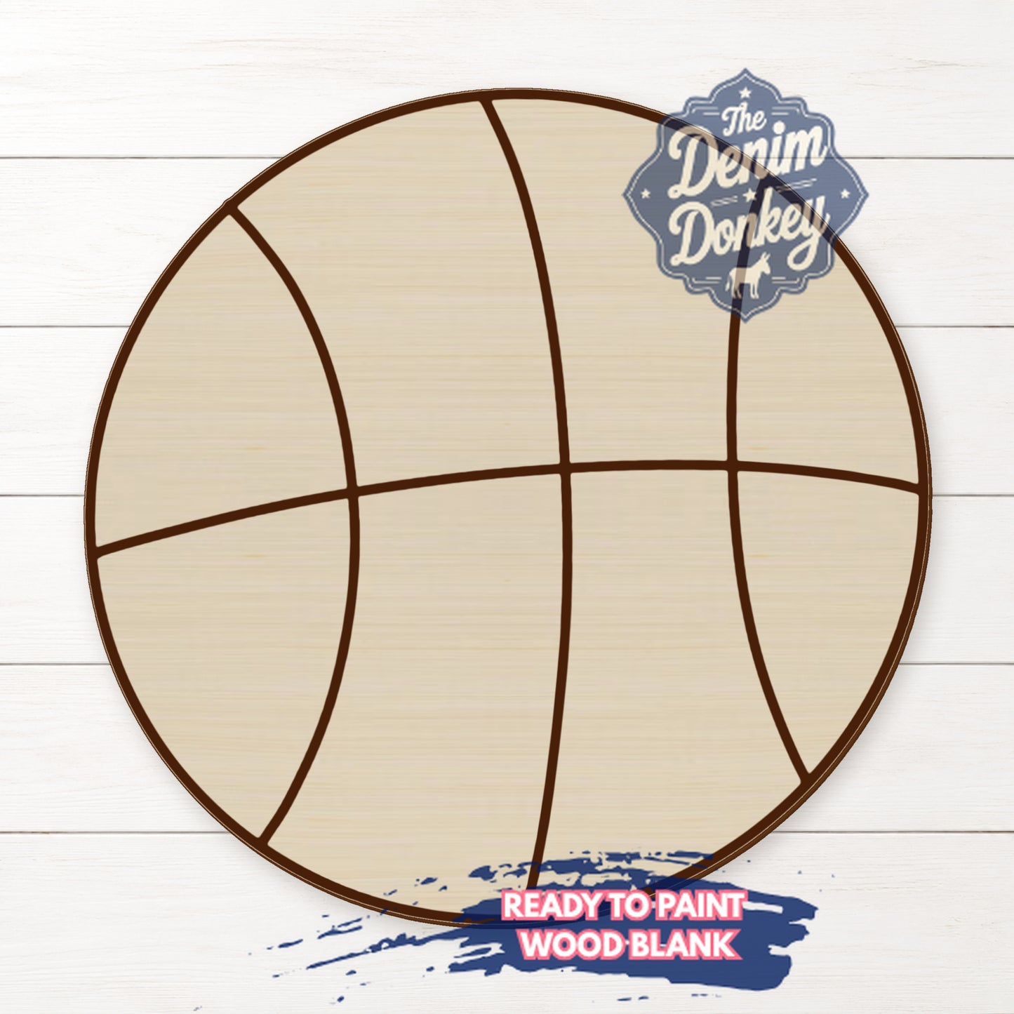 Basketball Unfinished Wood Blank
