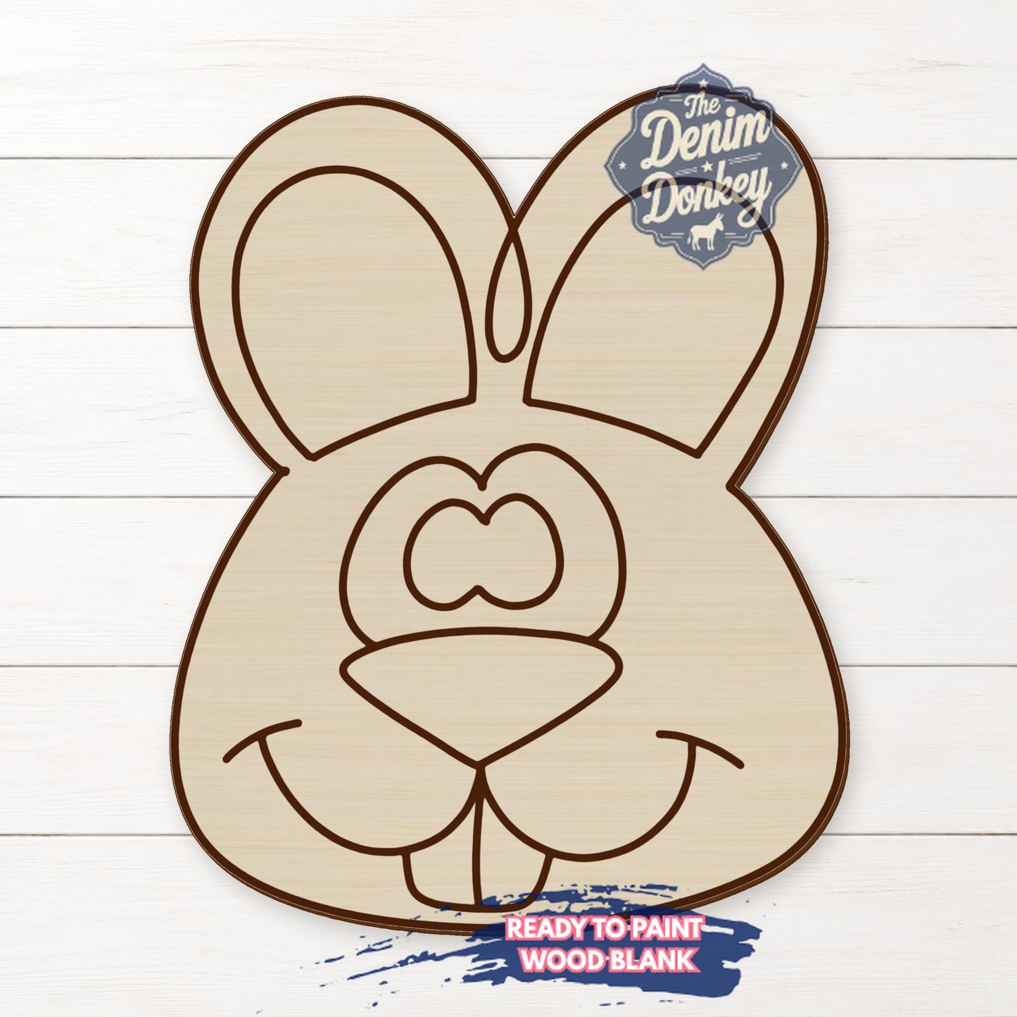 Bunny Attachment Unfinished Wood Blank
