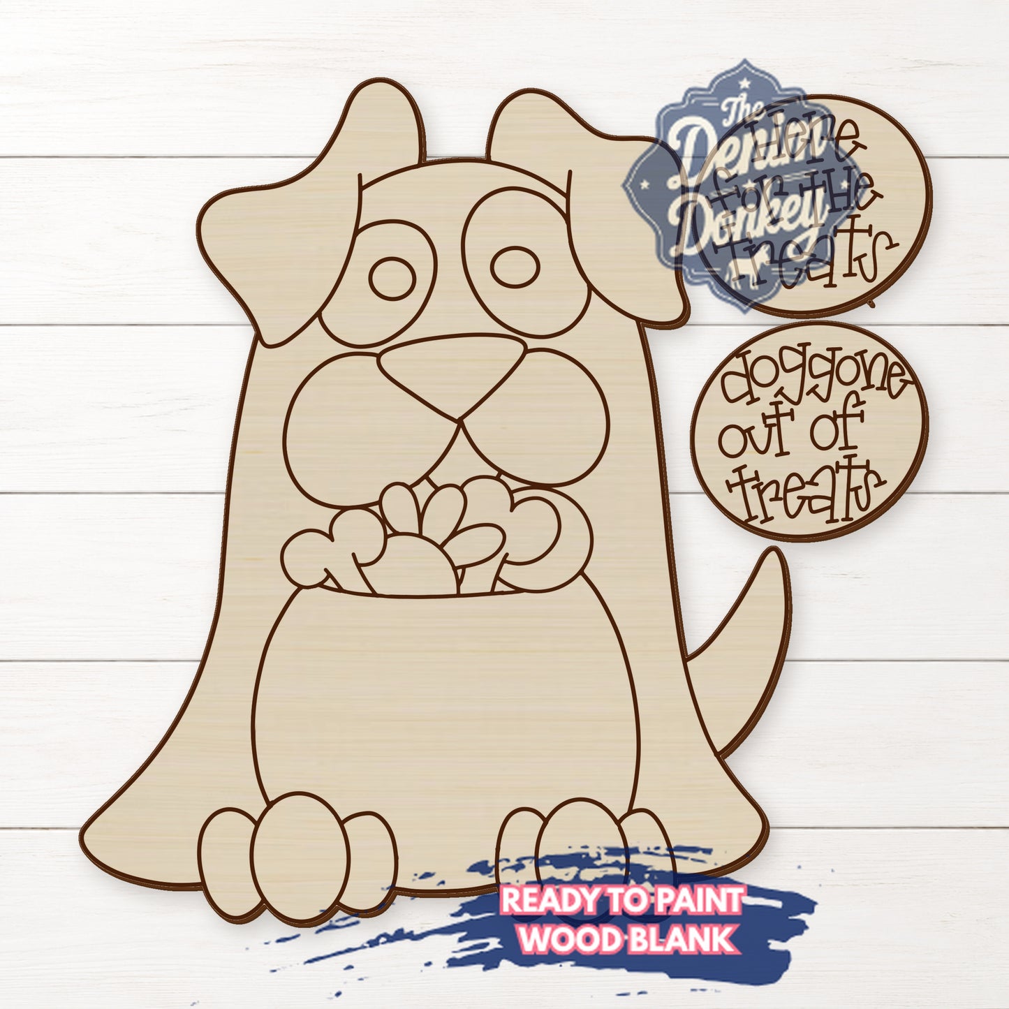 Dog Interchangeable Wood Blank