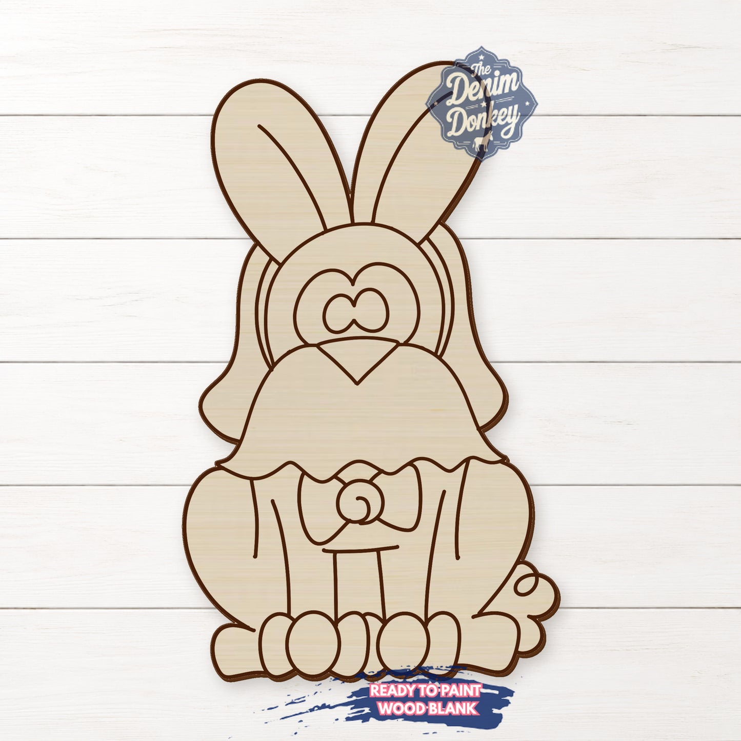 Easter Dog Unfinished Wood Blank