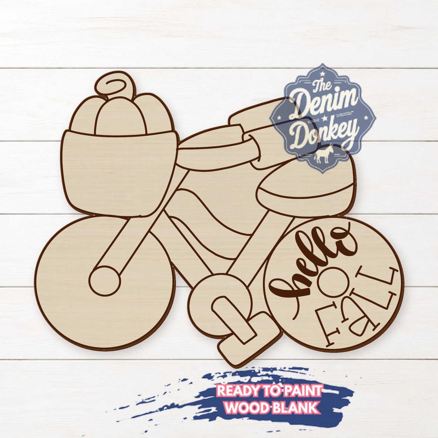 Fall Bicycle Wood Blank