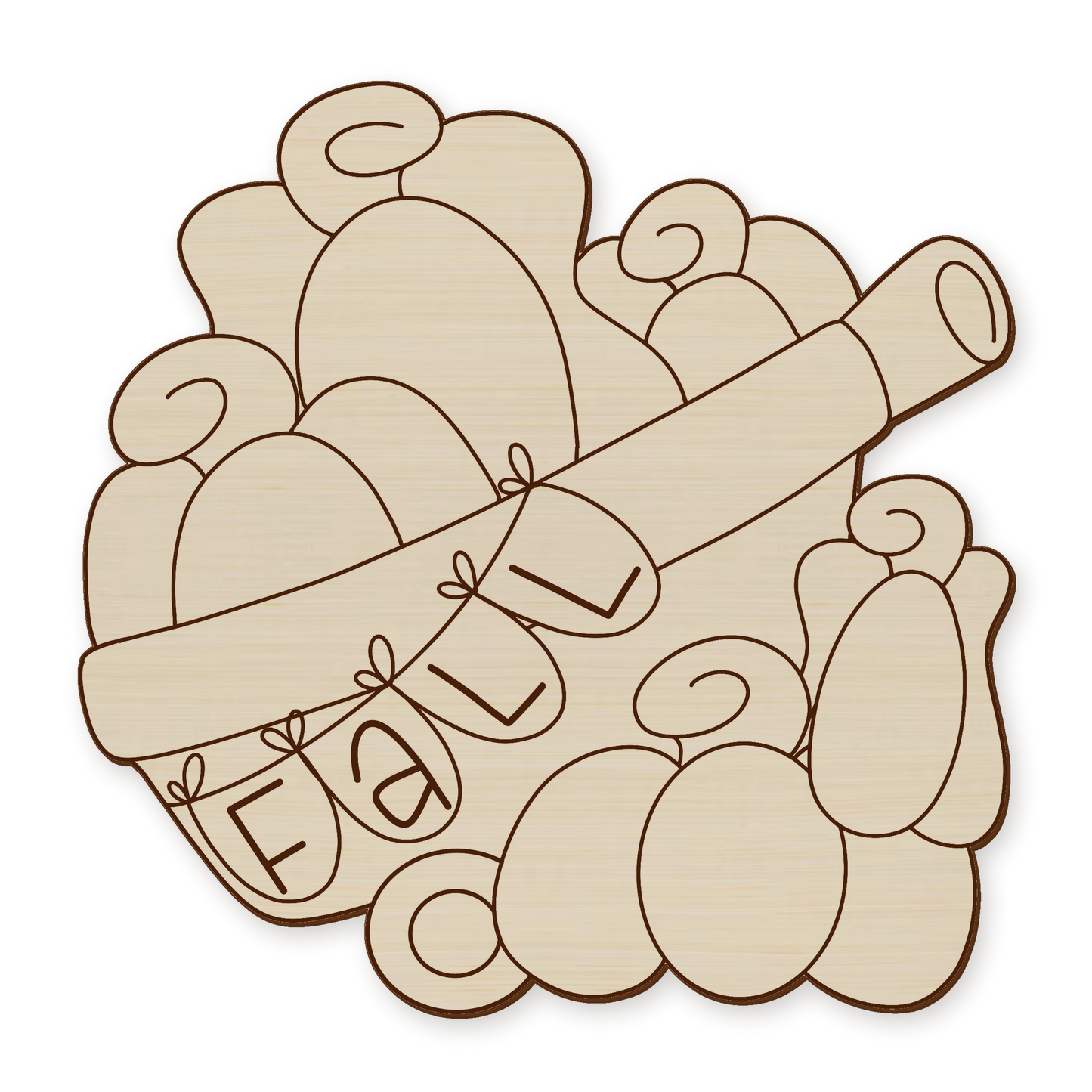 Fall Pumpkin Wagon Wood Blank