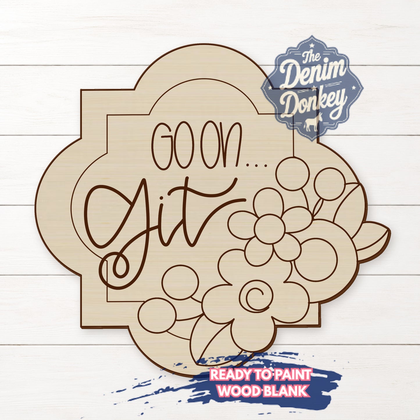 Go On Git Unfinished Wood Blank