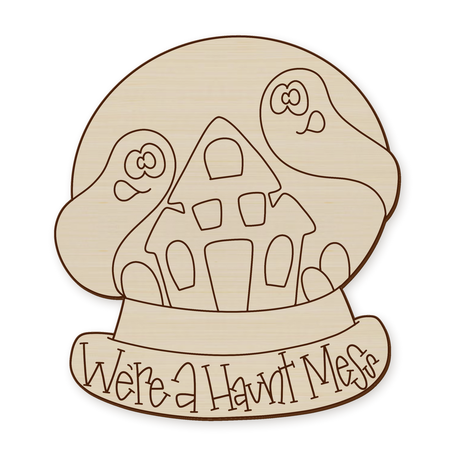 Halloween Ghost Wood Blank