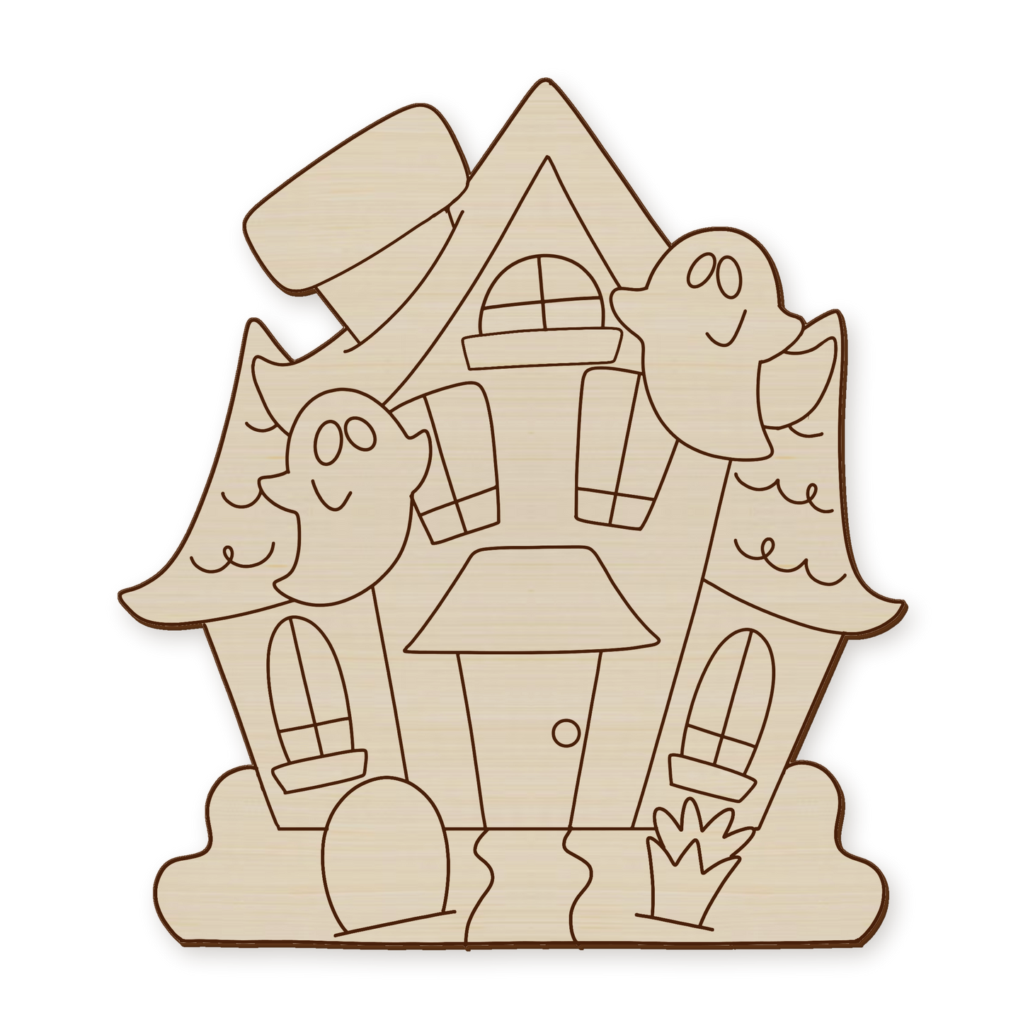 Haunted House Wood Blank
