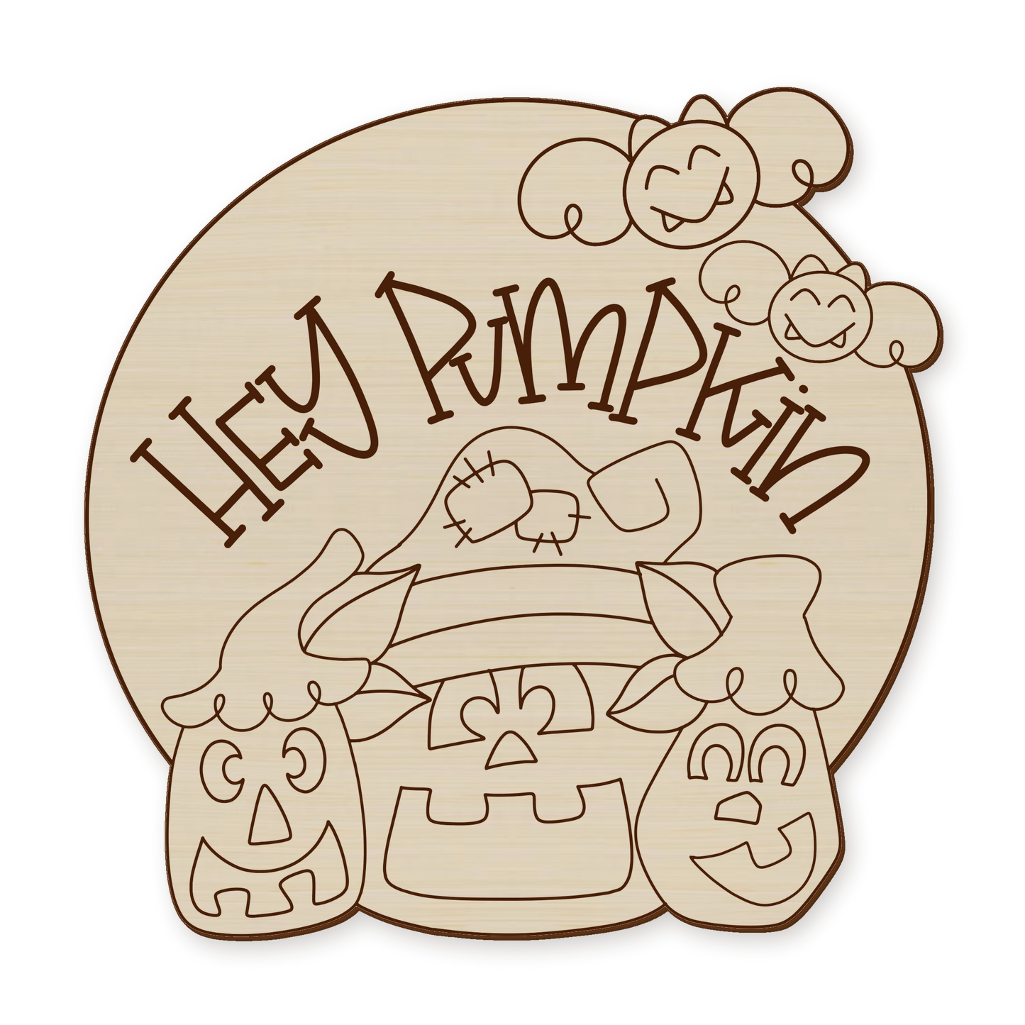 Hey Pumpkin Wood Blank
