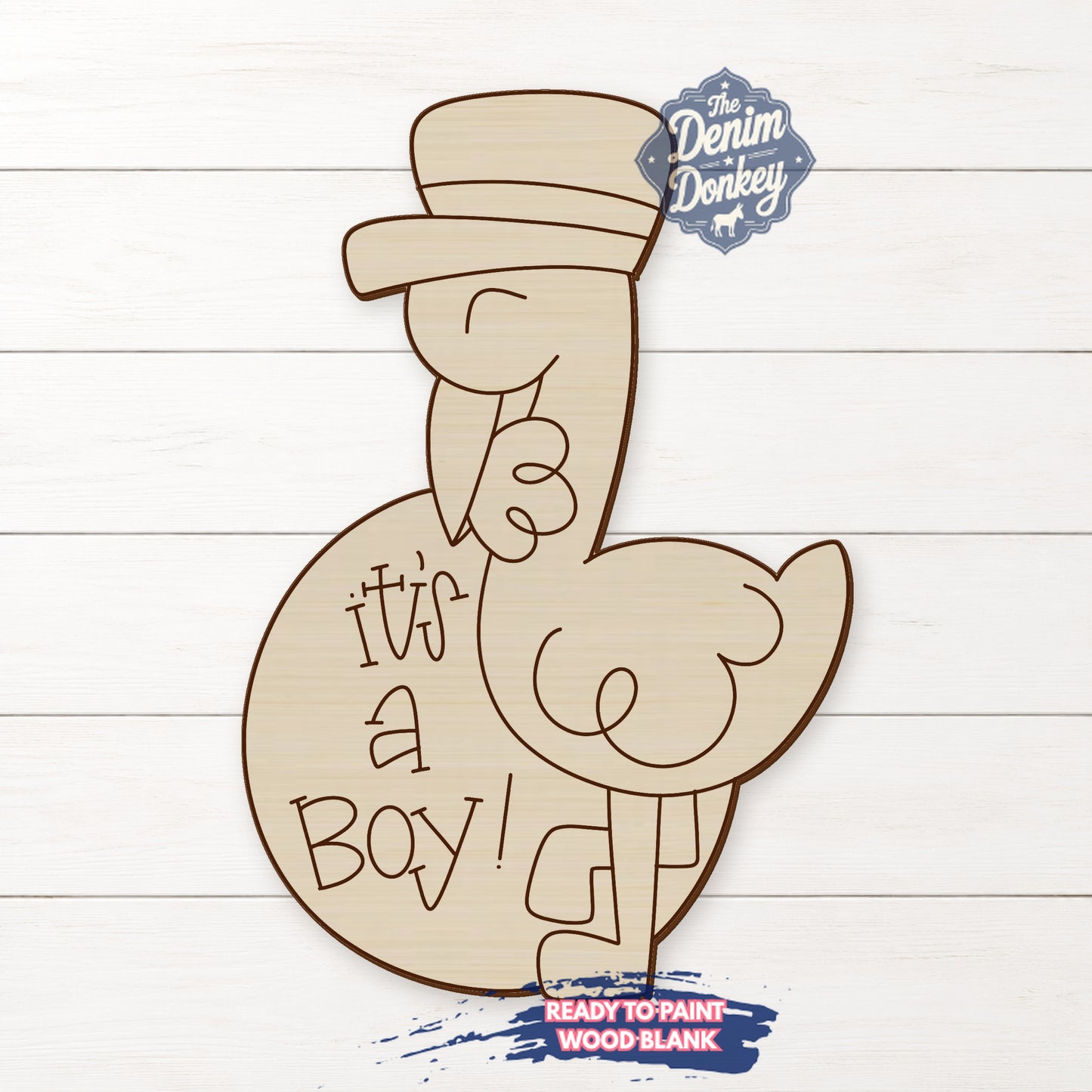 Its ABoy Unfinished Wood Blank