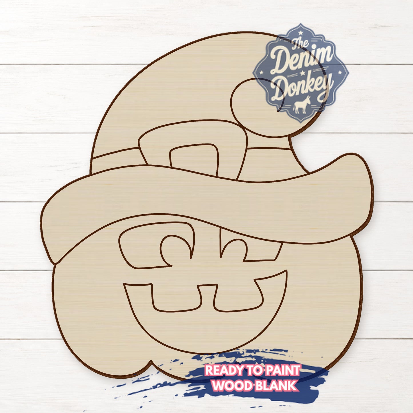 Jack O Lantern Hat Wood Blank