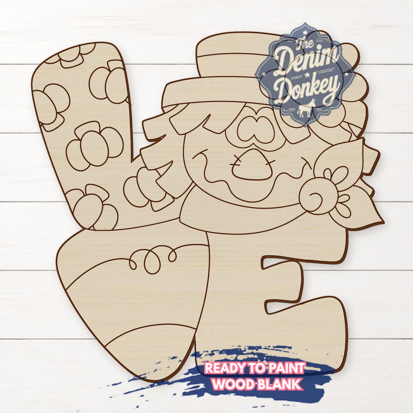 Love Scarecrow Wood Blank