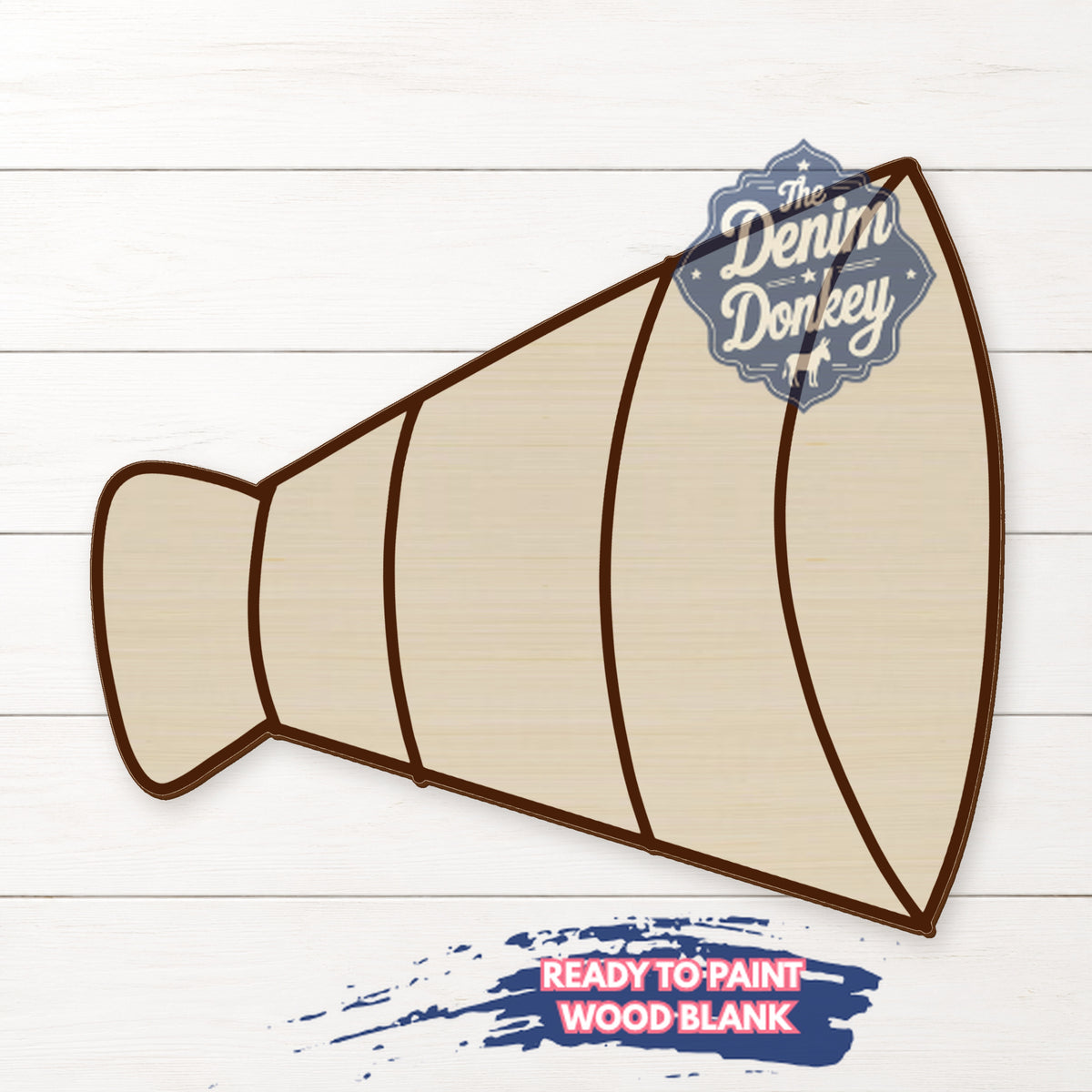 Megaphone Unfinished Wood Blank