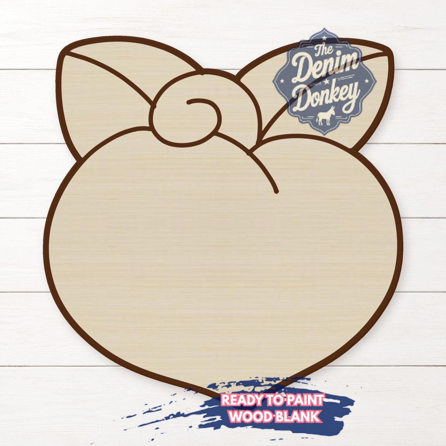 Peach Unfinished Wood Blank