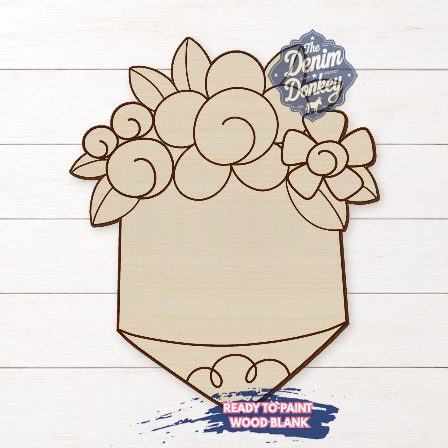 Pencil Flowers Wood Blank