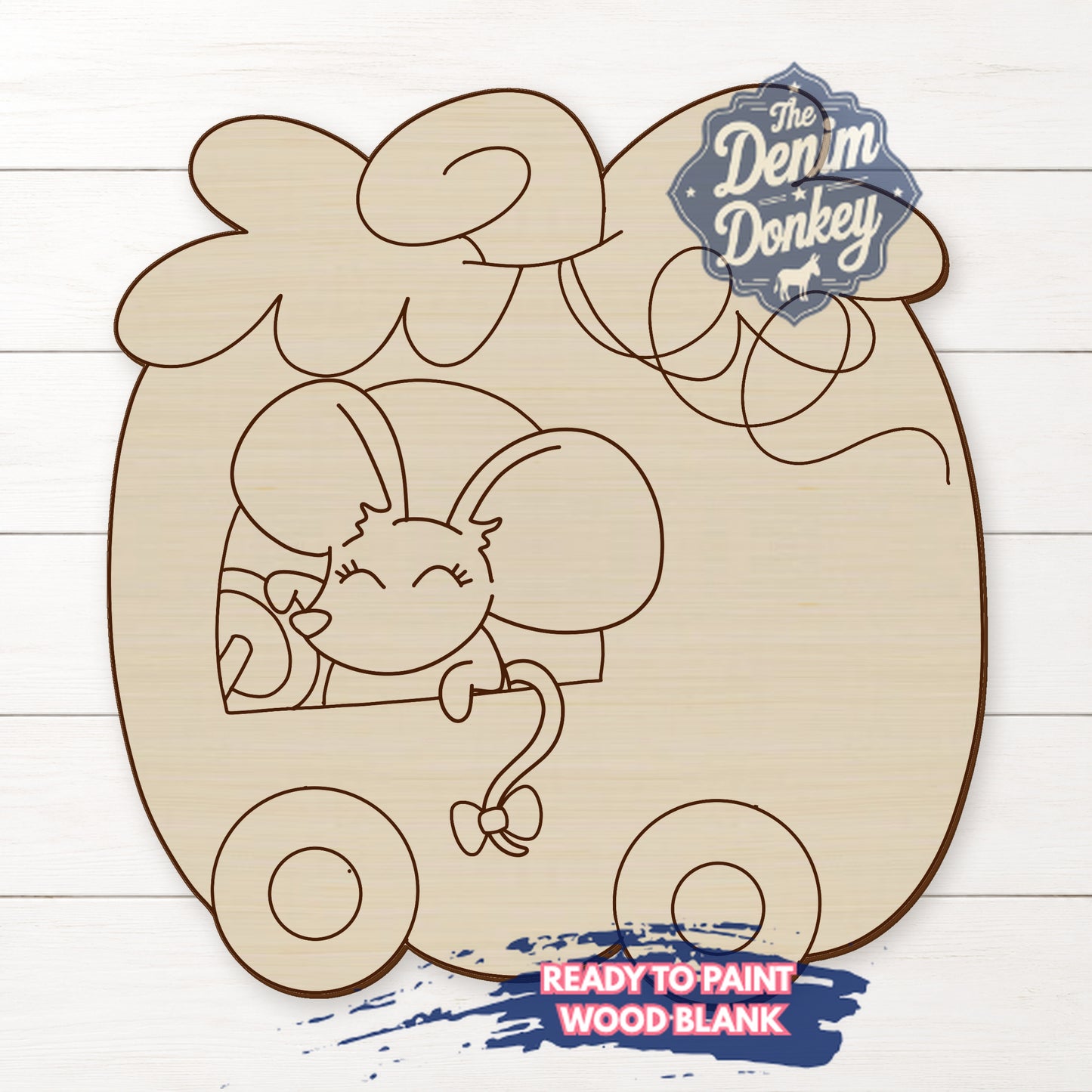Pumpkin Mouse Wood Blank