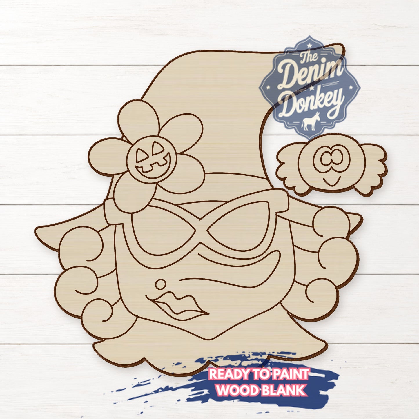 Sassy Witch Wood Blank