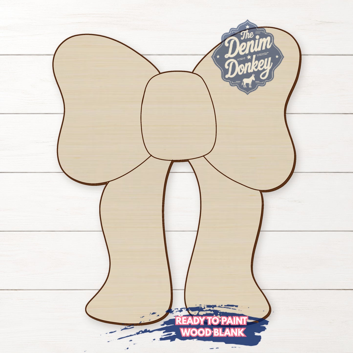 Simple Bow Unfinished Wood Blank