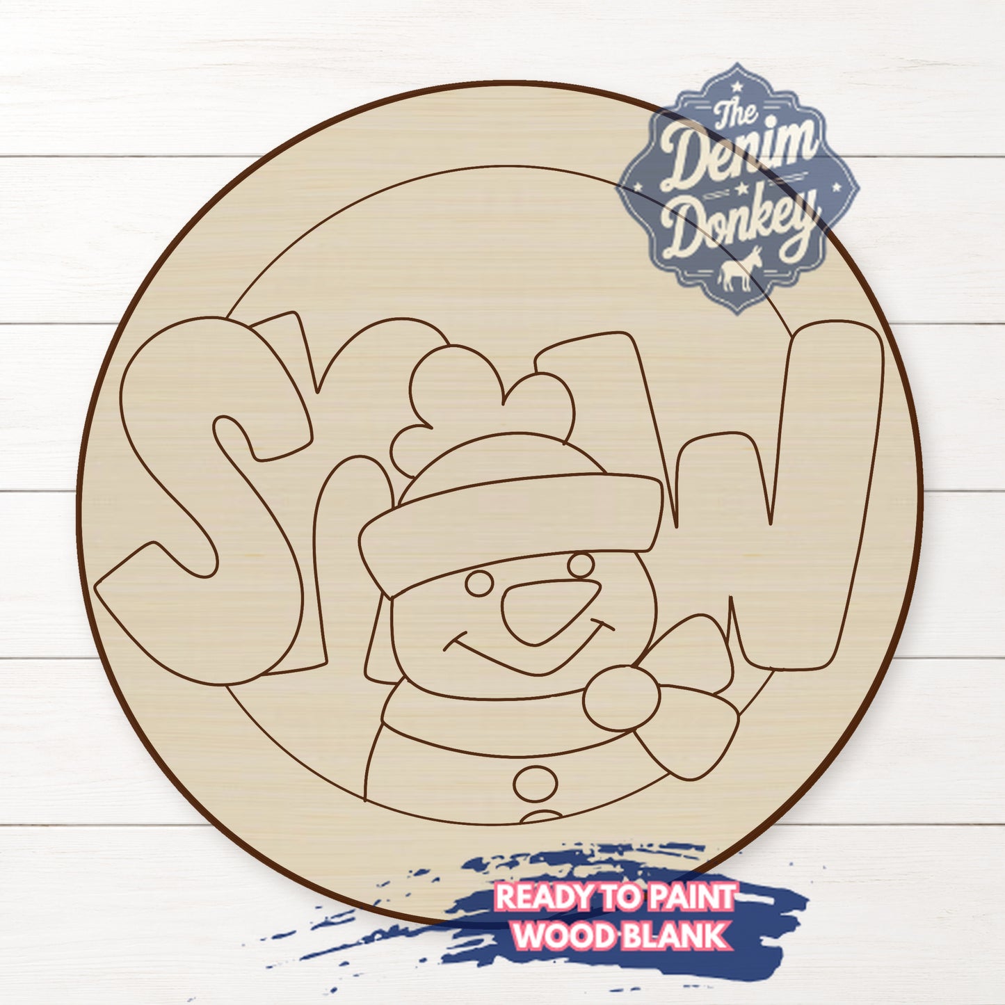 Snow Round Wood Blank