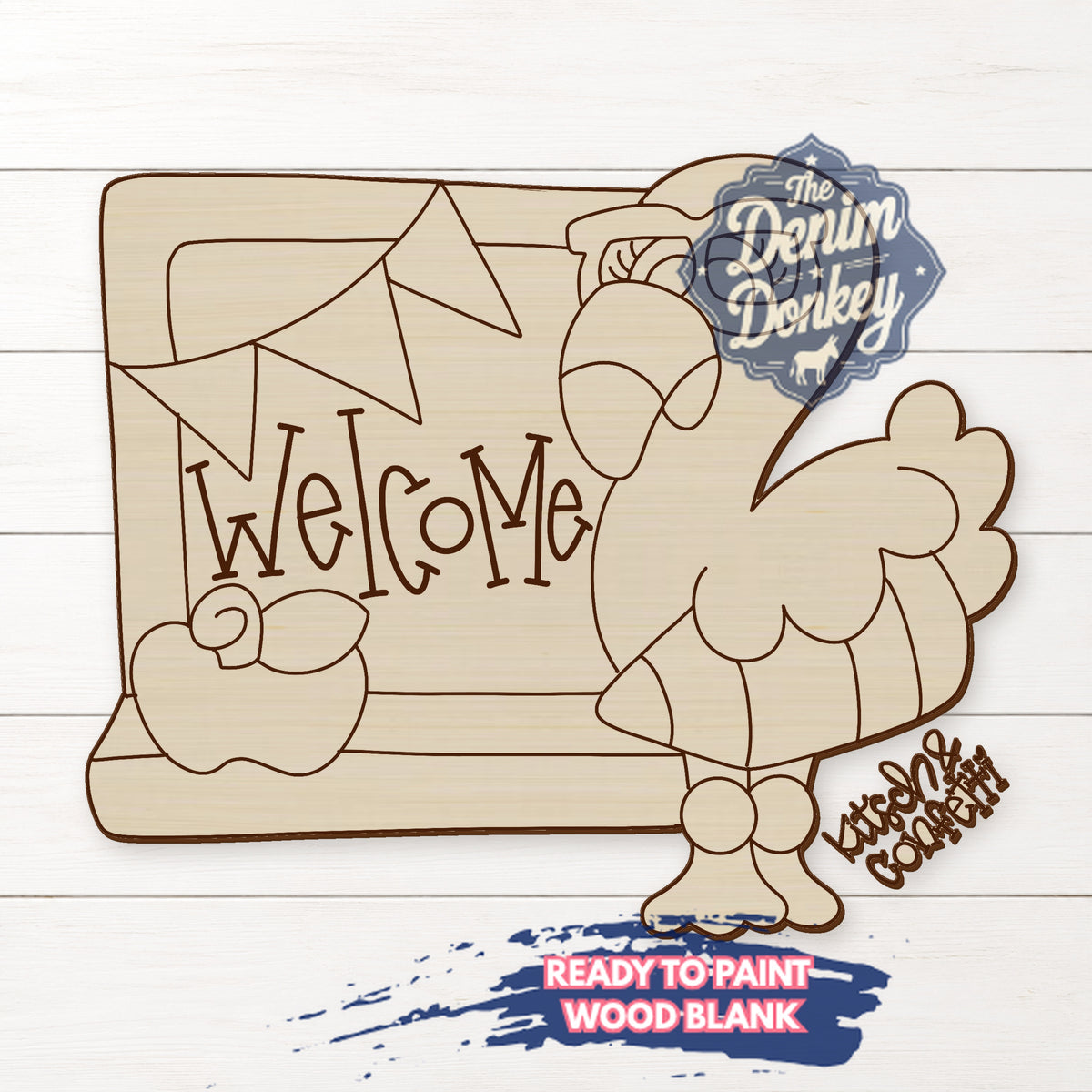 Teacher Flamingo Wood Blank