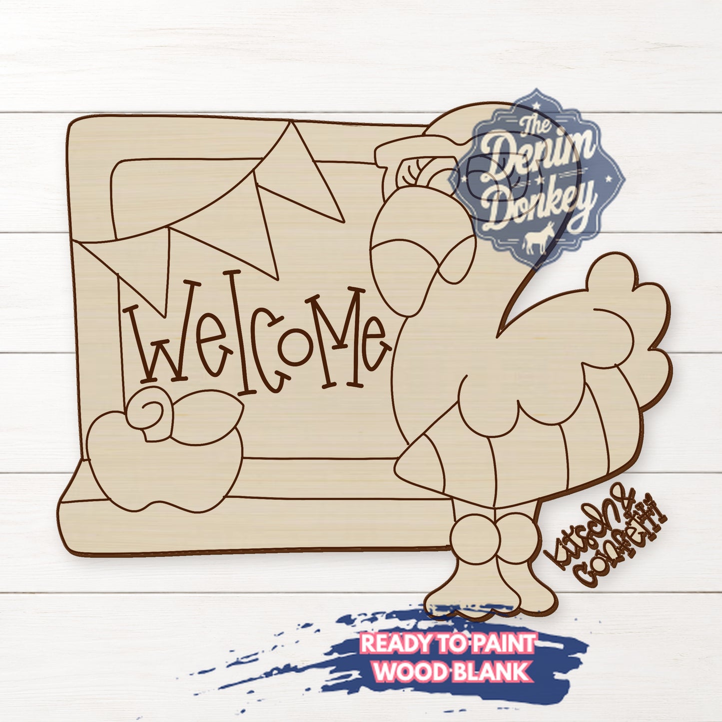Teacher Flamingo Wood Blank