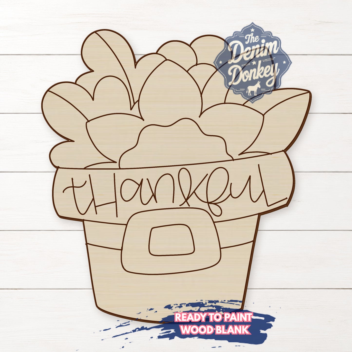 Thankful Hat Wood Blank