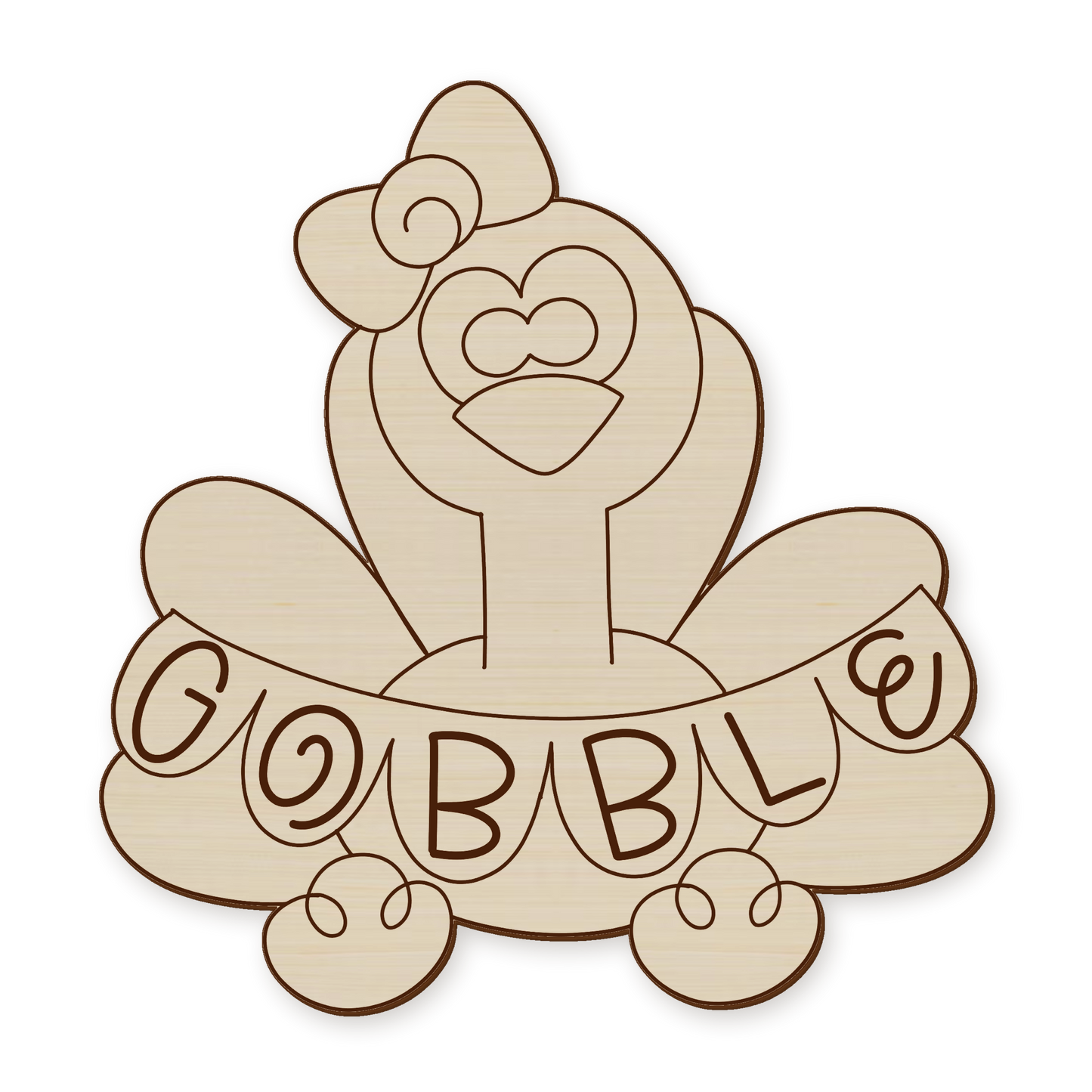 Turkey Gobble Wood Blank