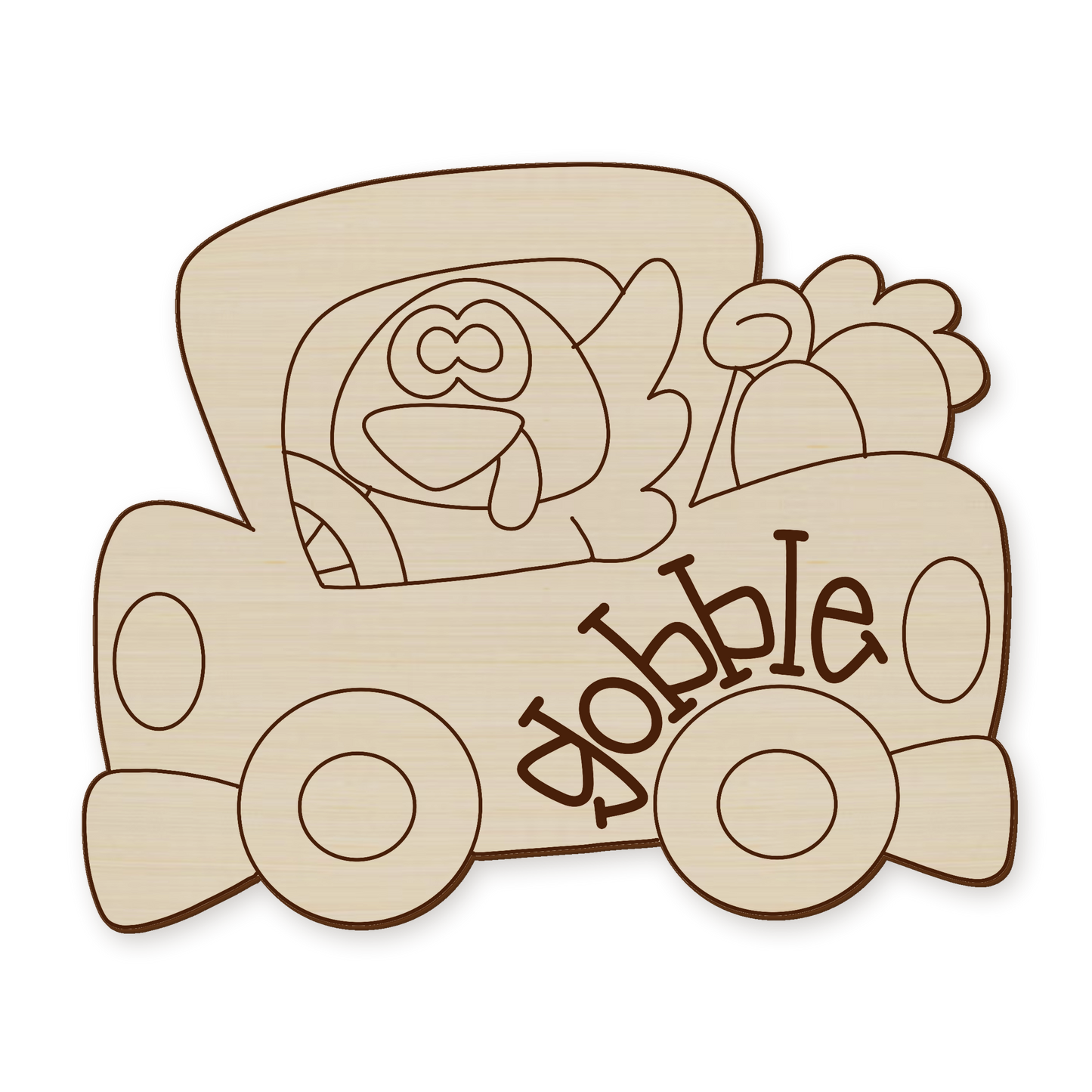 Turkey Truck Wood Blank
