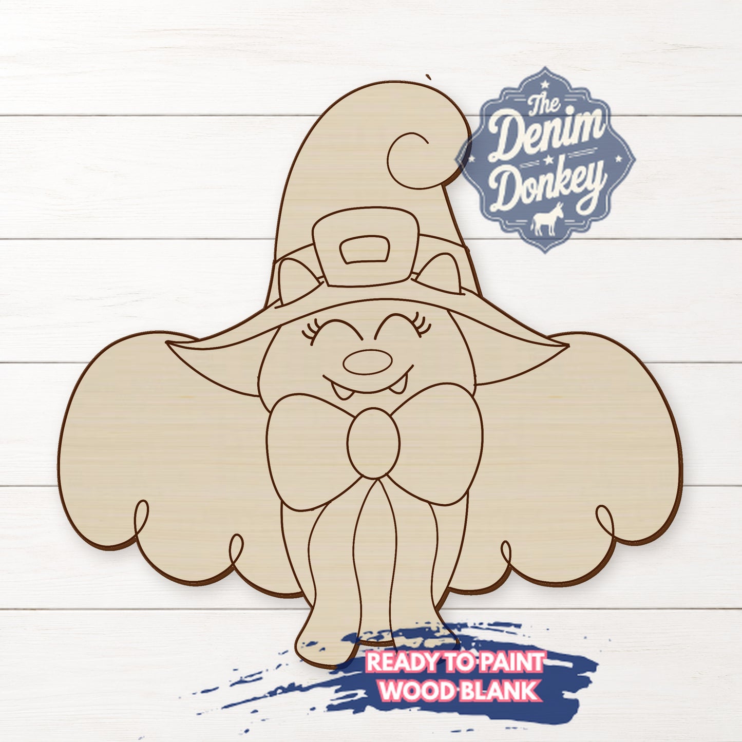 Witch Bat Wood Blank