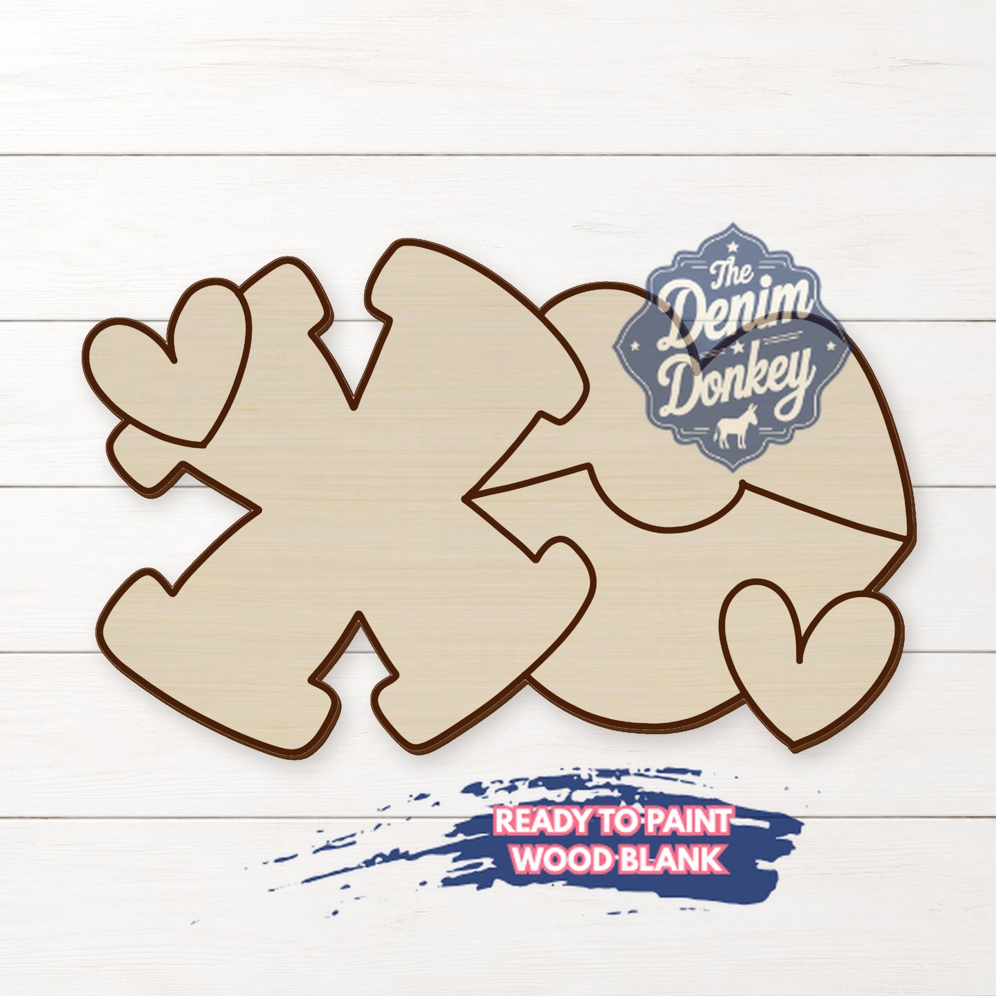XO Unfinished Wood Blank