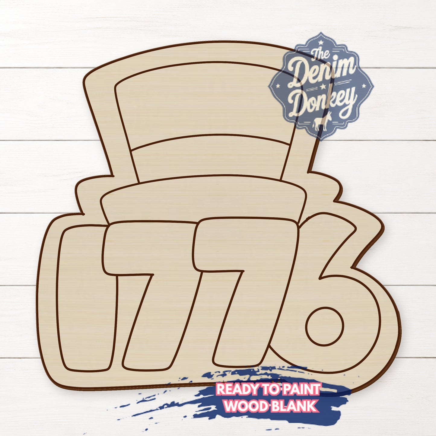 1776 Unfinished Wood Blank