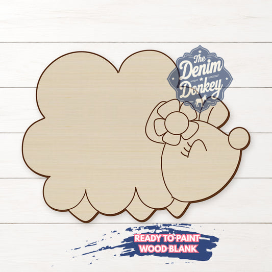 Baby Hedgehog Base Unfinished Wood Blank