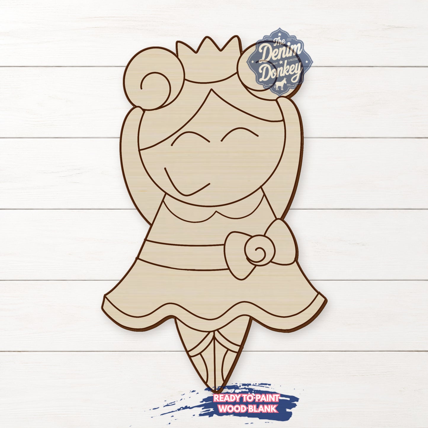 Ballerina Unfinished Wood Blank