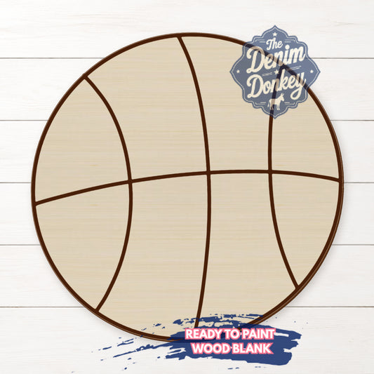 Basketball Unfinished Wood Blank