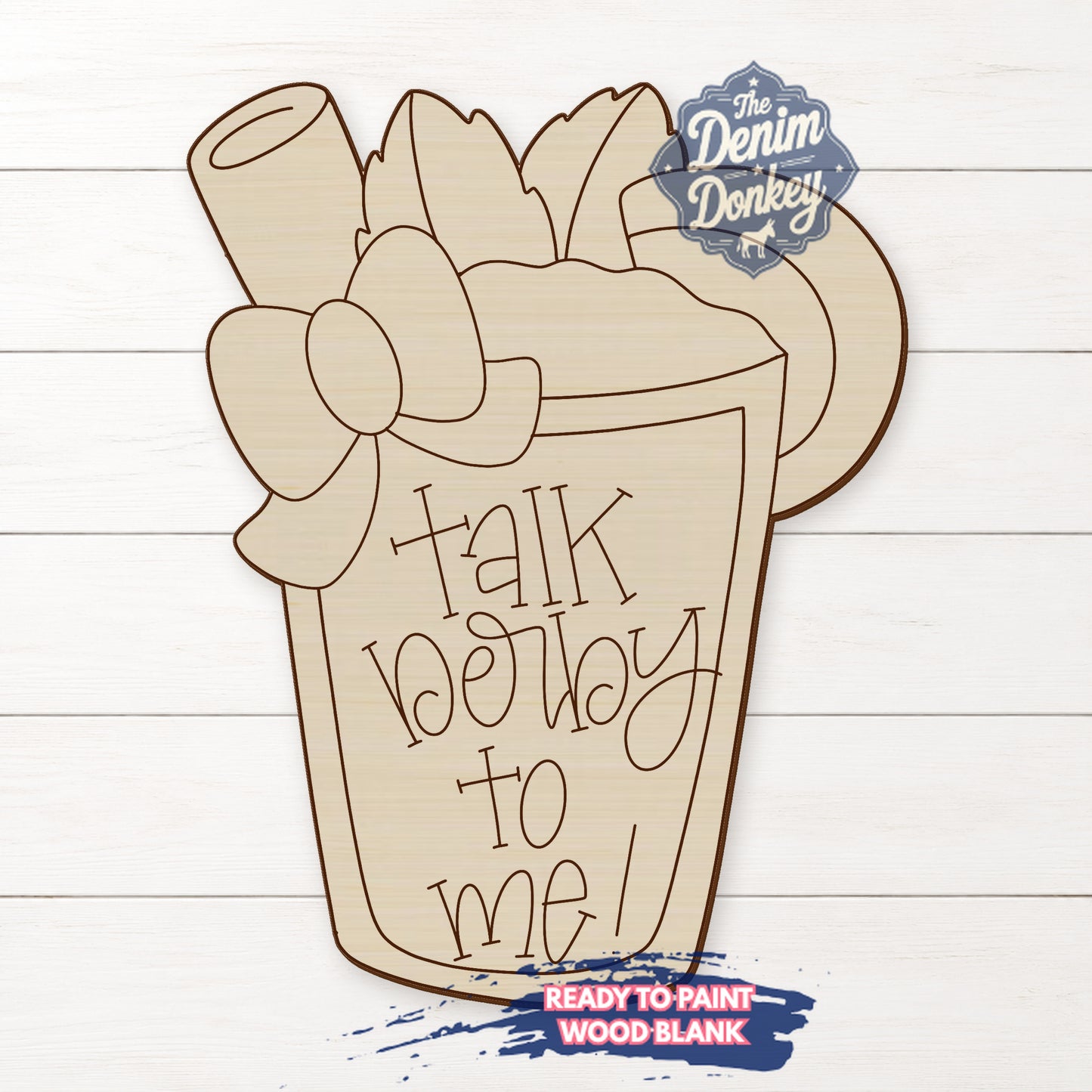 Talk Derby Unfinished Wood Blank