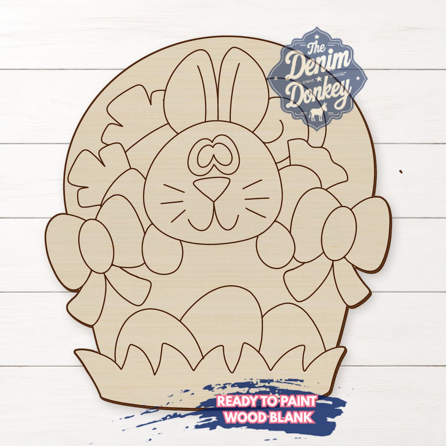 Easter Basket Unfinished Wood Blank