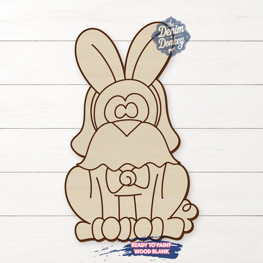 Easter Dog Unfinished Wood Blank
