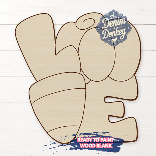 Fall Love Wood Blank