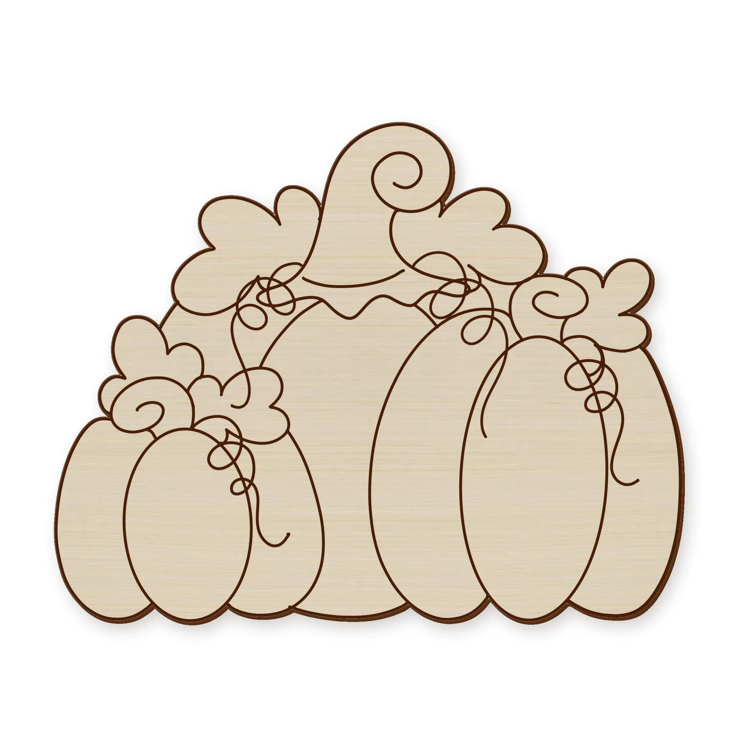 Fall Pumpkin Trio Wood Blank