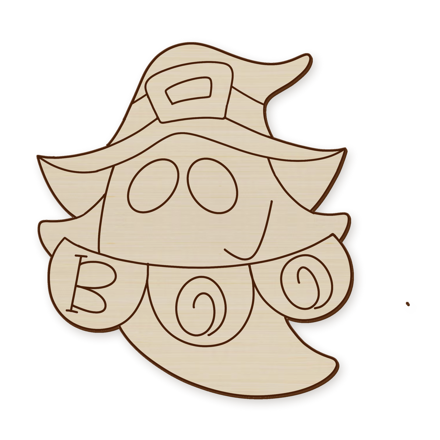 Ghost Boo Wood Blank