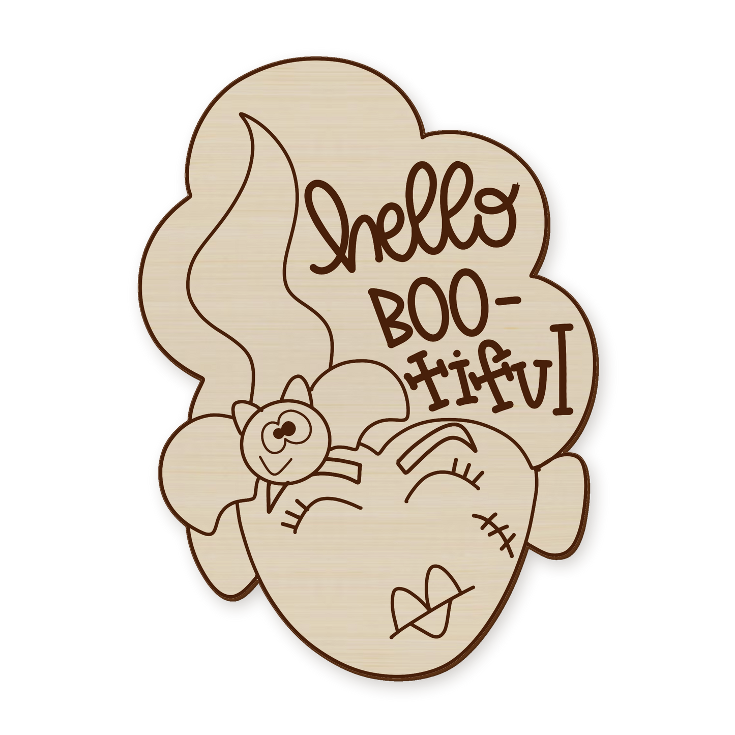 Halloween Bride Of Frankenstein Wood Blank