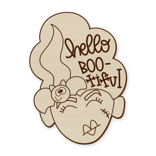 Halloween Bride Of Frankenstein Wood Blank