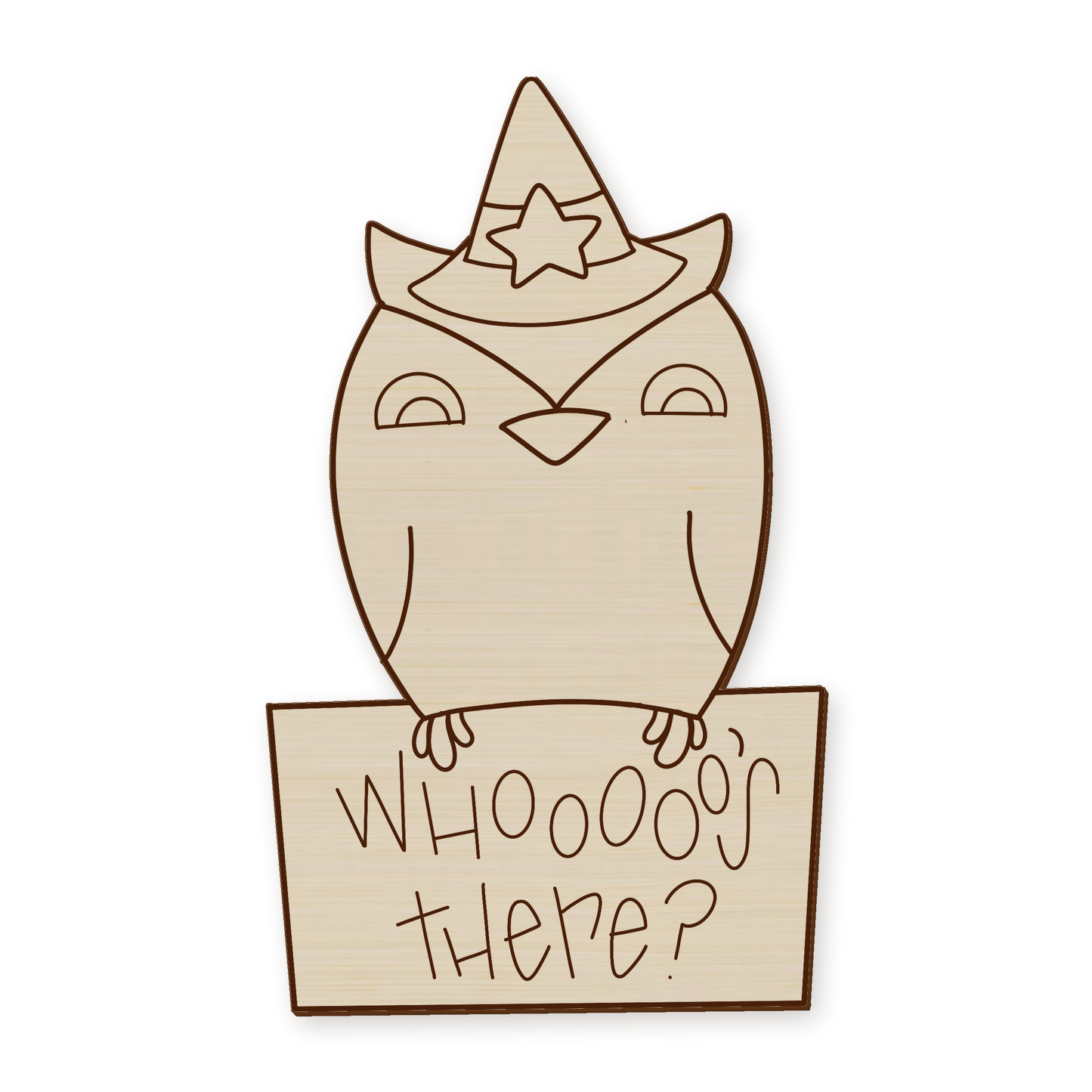 Halloween Owl Wood Blank |
