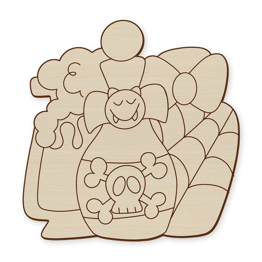 Halloween Potion Wood Blank