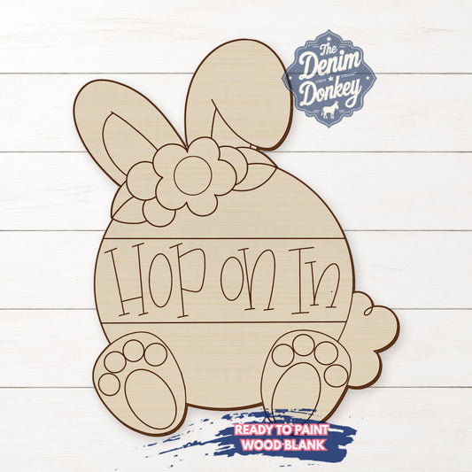 Hop In Unfinished Wood Blank