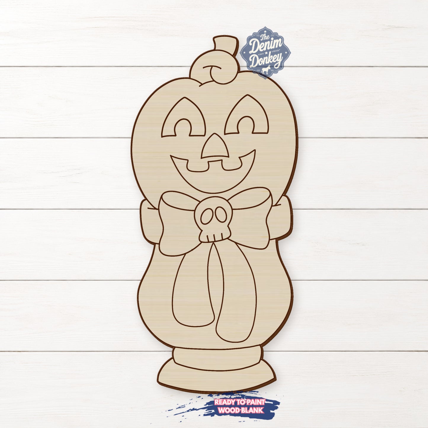 Jack O Lantern Planter Wood Blank