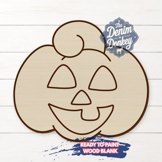 Jack O Lantern Wood Blank