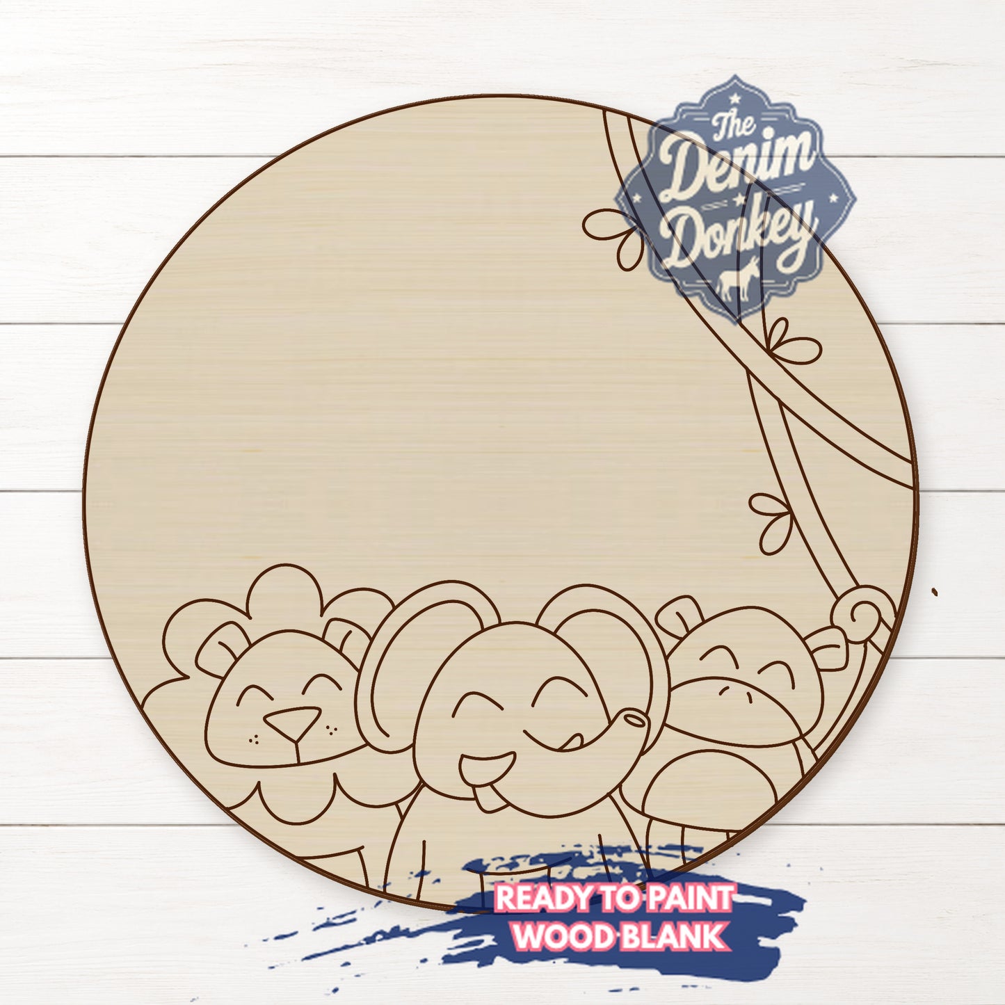 Jungle Baby Unfinished Wood Blank