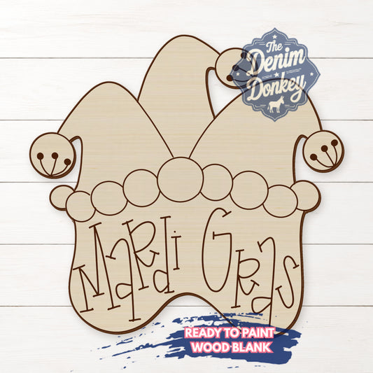 Mardi Gras Mask Unfinished Wood Blank