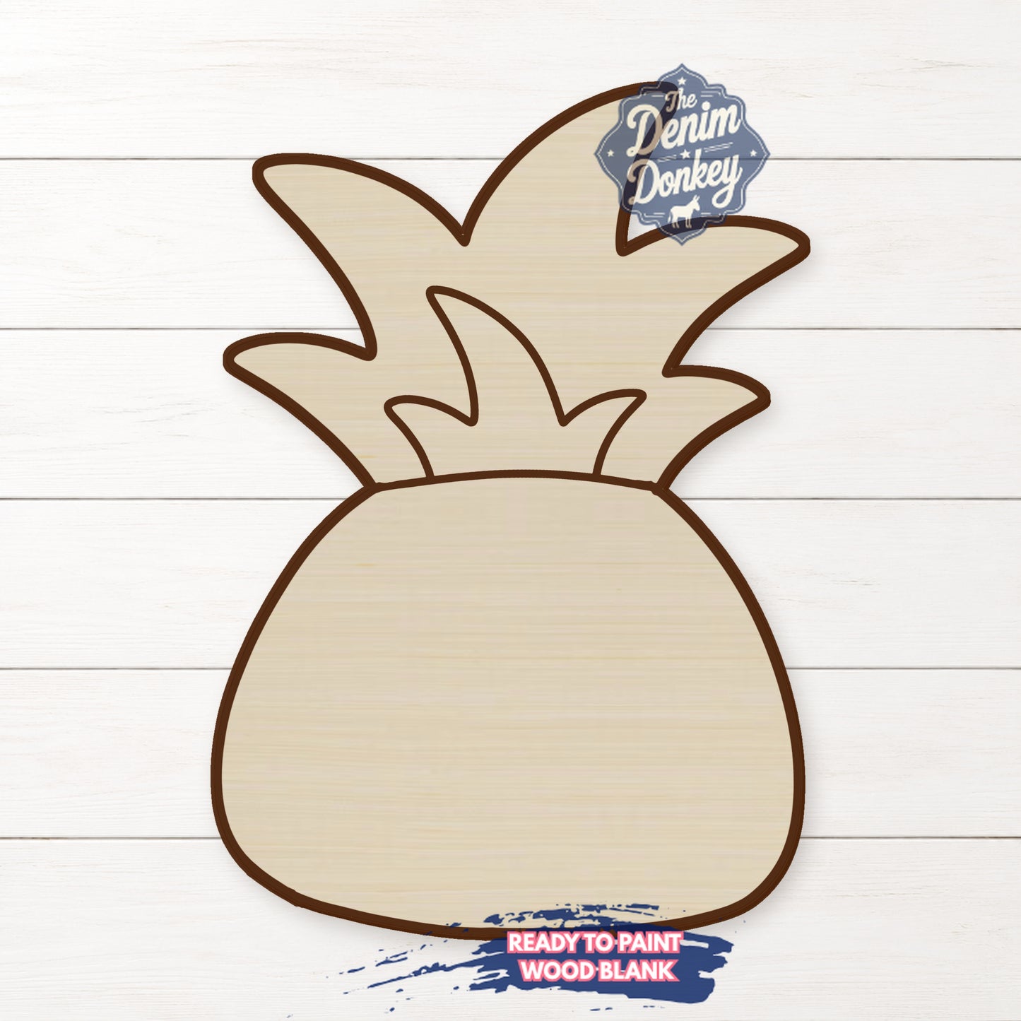 Hello Pineapple Unfinished Wood Blank