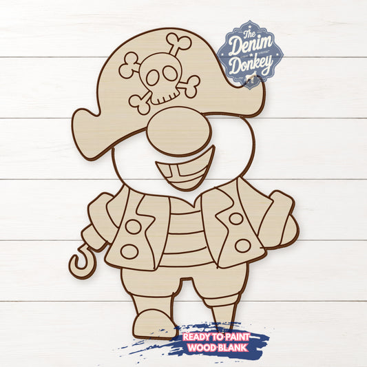 Pirate Gnome Unfinished Wood Blank